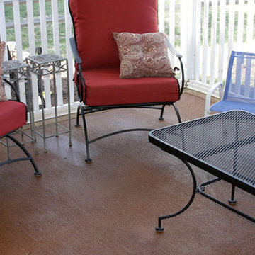 Water-Based Stained Concrete Patio