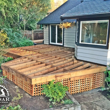 Raised Wooden Deck