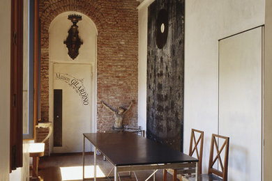 Photo of a contemporary dining room in Milan.