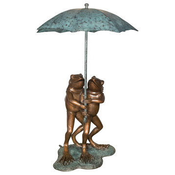 Two Frogs Under An Umbrella, Spillover Fountain