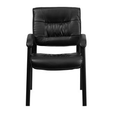 50 Most Por Office Chairs With No Wheels For 2018 Houzz Flash Furniture Leather Executive Side Chair Black 23 25 X26