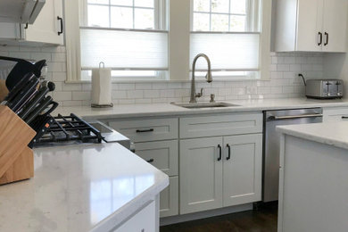 Example of a kitchen design in Boston