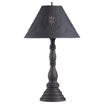 Davenport Lamp in Hartford Black with Shade