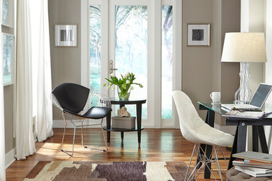 Home office - modern home office idea in St Louis