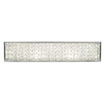 AFX Inc. - Diamonds Vanity LED 30W 1800Lm 120V - Enjoy more of your guest or master bathroom space with impeccable lighting from the Diamonds LED Vanity Light. Designed with a crisp polished chrome finish and steel base, this fixture exudes modern beauty. Situate this horizontal light atop your bathroom mirror for a profound lighting effect.