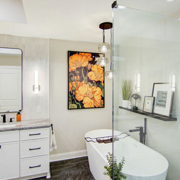 Elegant Classic Primary Bath Remodel Kansas City, MO