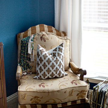 Bold Blue Bedroom