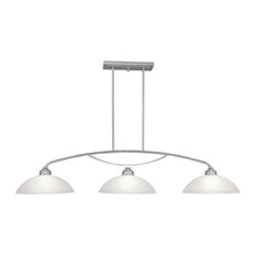 50 Most Popular Nickel Kitchen Island Lights For 2021 Houzz Nickel Kitchen Island Lights, Linear Kitchen Island Lighting Brushed Nickel