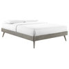 Margo Full Wood Platform Bed Frame, Gray