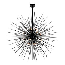 CWI Lighting - 14 Light Chandelier With Black Finish - Chandeliers