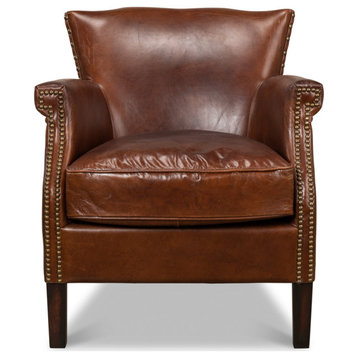 Topeka Leather Club Chair
