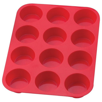 The Essentials Silicone Muffin Pan, 12-Cup, 13.5"x10"x1.25"