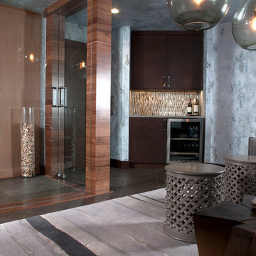 Glass Entry Into Cellar