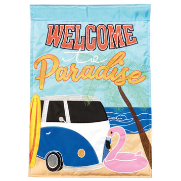 Flag Welcome To Paradise Polyester 29x42