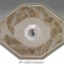 Hand Painted Drop-in Sinks by Atlantis Porcelain Art - Products