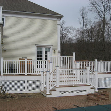 Beautiful ipe deck with no maintenance railings