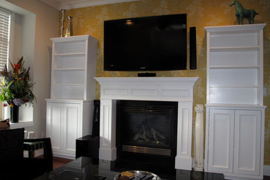Example of a classic family room design in Vancouver