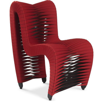 The Bradbury Dining Chair, Red, Cotton