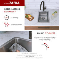 STYLISH 12 inch Single Bowl Undermount and Drop-in Stainless Steel Kitchen Sink