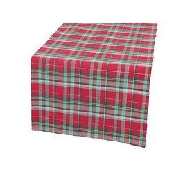Xia Home Fashions - Holiday Tartan Christmas Christmas Table Runner, 15"x54" - Table Runners