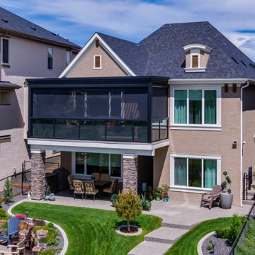 SE Calgary Custom Made Adjustable StruXure Pergola with Decorative Cornice