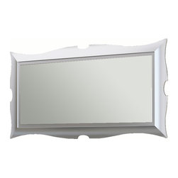Florencia 63" rectangular bath mirror. Silver - Bathroom Mirrors