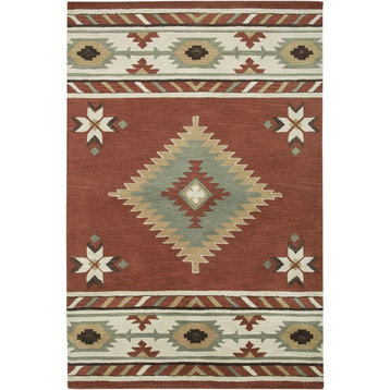 Rizzy Home Southwest SU1822 Rust Southwest/Tribal Area Rug, Runner 2'6" x 8'