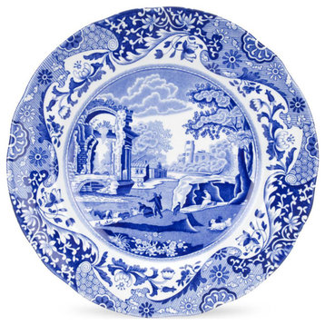 Spode Blue Italian Set of 4 Luncheon Plates