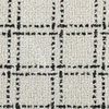 Bradbury Solid Wool Blend Area Rug by Kosas Home, Ivory/Black Check, 5x8