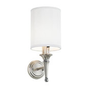 Contemporary Brushed Nickel Finish Plug-in Sconce