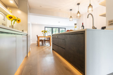 This is an example of a contemporary kitchen in Berkshire.