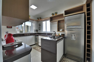Kitchen - contemporary kitchen idea in Other
