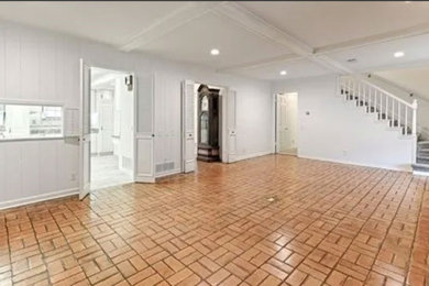 Example of an eclectic garage design in Tampa