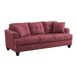 Samuel Sofa | Crimson - Sofas