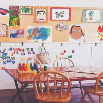 Children art work playroom