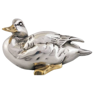 Silver Goose Sculpture Silver Accents A8