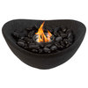 Pure Garden Smokeless Tabletop Fire Pit, Onyx