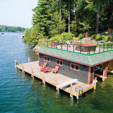 Boat House on Lake George New York