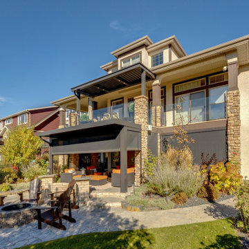 South Calgary Upper and Lower Deck StruXure Pergola Screen Room