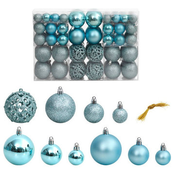 vidaXL Christmas Decoration Shatterproof Christmas Bauble 100 Pcs Turquoise