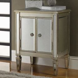COASTER 950214 ANTIQUE SILVER ACCENT CABINET - Console Tables