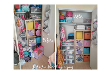 Kids closet - before & after