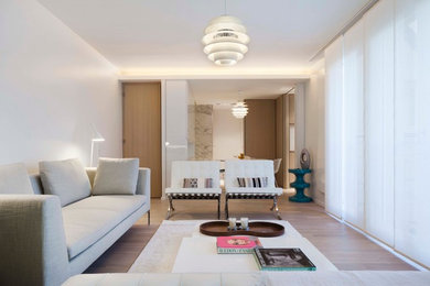 Example of a danish living room design in Paris