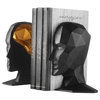 Knowledge in the Brain Bookends, Black and Gold, Set of 2