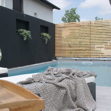 Jardin et piscine dans les Landes