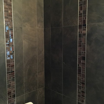 Contemporary Bathroom + Industrial Elements