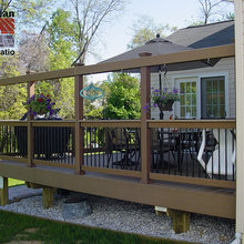 Deck and rear landscaping