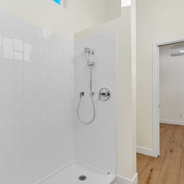 ADU Bathroom White Tiled Shower