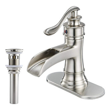 Arian India Curved Waterfall Bath Filler Tap in Chrome with 10 Year Guarantee 