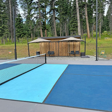 Residential Pickleball Court & Half Basketball Court